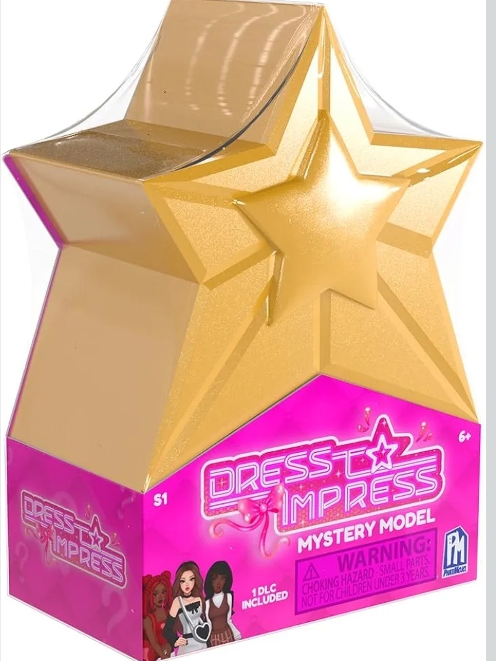 Dress to Impress Mystery Model Star-Shaped Toy Box - Gold S1